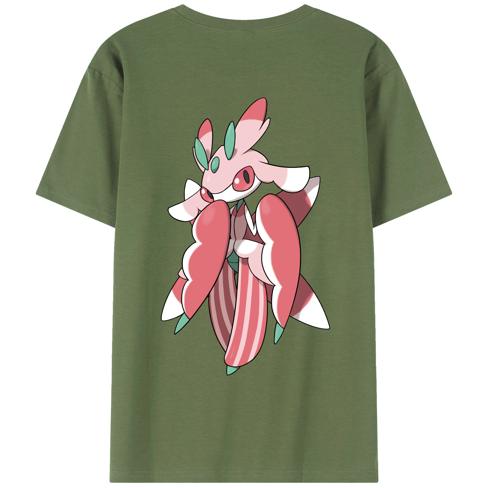 （画像用） ポケットモンスター Pokémon 綿100％ メンズ半袖Tシャツ（バックプリント） 通気性